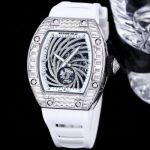 RICHARD MILLE Factory RM51-02 stainless steel and White Diamond Diameter 43mm watch